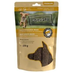 Chewies Fleischstreifen Maxi Mixpaket -Günstiges Kornfrei Futter Geschäft 031360 chewies fleischstreifen maxi rind 150g hs 01 7 1