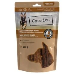 4 + 2 Gratis! 6 X 150 G Chewies Fleischstreifen Maxi -Günstiges Kornfrei Futter Geschäft 031391 chewies fleischstreifen maxi gefluegel 150g hs 01 8