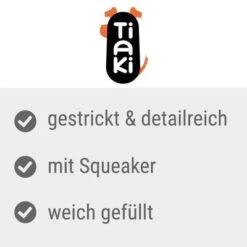 TIAKI Gestricktes Hundespielzeug Giraffe -Günstiges Kornfrei Futter Geschäft 1395917 tiaki gestricktes hundespielzeug giraffe 3