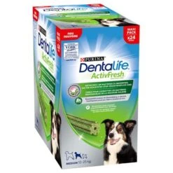 2 + 1 Gratis! 3 X Purina Dentalife Hundesnacks 26 2 + 1 Gratis! 3 X Purina Dentalife Hundesnacks -Günstiges Kornfrei Futter Geschäft 256897 pla nestle purina dentalife active fresh taegliche zahnpflegesnacks mittelgrosse hunde hs 01 6
