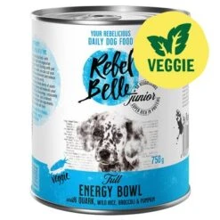 Sparpaket Rebel Belle 12 X 750 G -Günstiges Kornfrei Futter Geschäft 262519 rebelbelle veggie junior fullenergybowl 750g hs 02 5