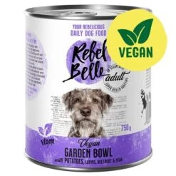 Sparpaket Rebel Belle 12 X 750 G -Günstiges Kornfrei Futter Geschäft 262521 rebelbelle vegan adult vegan gardenbowl 750g hs 02 1