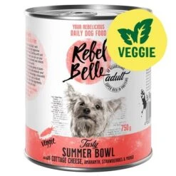 Sparpaket Rebel Belle 12 X 750 G -Günstiges Kornfrei Futter Geschäft 262998 rebelbelle veggie adult tasty summerbowl 750g hs 02 6