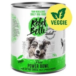 Sparpaket Rebel Belle 12 X 750 G -Günstiges Kornfrei Futter Geschäft 262999 rebelbelle veggie adult purepower bowl 750g hs 02 9