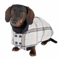 Hundemantel Flannel Check -Günstiges Kornfrei Futter Geschäft 269061 35cm dackel fg 2605 0
