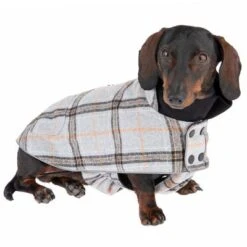 Hundemantel Flannel Check -Günstiges Kornfrei Futter Geschäft 269061 35cm dackel fg 2607 3