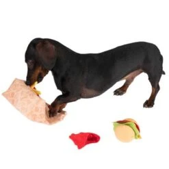 Hundespielzeug Squeaky Burger Menü -Günstiges Kornfrei Futter Geschäft 309997 hundespielzeug squeaky burguermenu hs 14 7