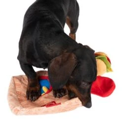 Hundespielzeug Squeaky Burger Menü -Günstiges Kornfrei Futter Geschäft 309997 hundespielzeug squeaky burguermenu hs 19 8