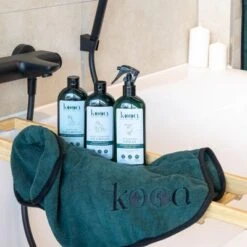 Kooa Deluxe Mikrofaser Hundebademantel -Günstiges Kornfrei Futter Geschäft 314914 kooa hundebademantel shoot3 2
