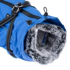 TIAKI Hundemantel Mit Geschirr Arkon, Blauneu -Günstiges Kornfrei Futter Geschäft 361696 harness arkon 40cm fg 9557 0