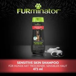 FURminator Sensitive Skin Ultra Premium-Shampooneu -Günstiges Kornfrei Futter Geschäft 375796 urminator sensitiveskin ultrapremium shampoo 473ml hs 04 6