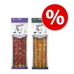 Dokas Hundesnack 1 Meter Kaurolle Mixpaket Huhn & Ente
