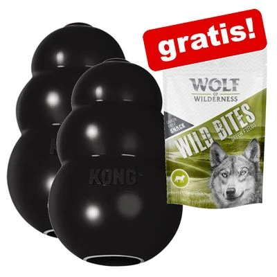 ​​​​​​​2 Stück KONG Extreme Spielzeug + 180 G Wolf Of Wilderness Wild Bites Snack Gratis!