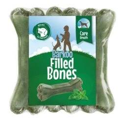 Barkoo Gefüllte Kauknochen - Breath (mit Minze) -Günstiges Kornfrei Futter Geschäft barkoo filled bones mint 1000x1000 8