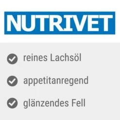 Nutrivet Inne Lachsöl -Günstiges Kornfrei Futter Geschäft nutrivet inne lachs l usps 9