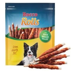 Sparpaket Rocco Rolls -Günstiges Kornfrei Futter Geschäft rolls duck 1
