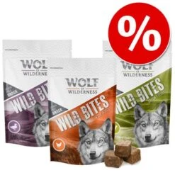 Sparpaket Wolf Of Wilderness Snack - Wild Bites 3 X 180 G